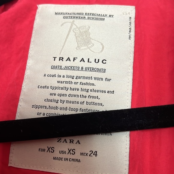 Zara red jacket size xx - Picture 3 of 6